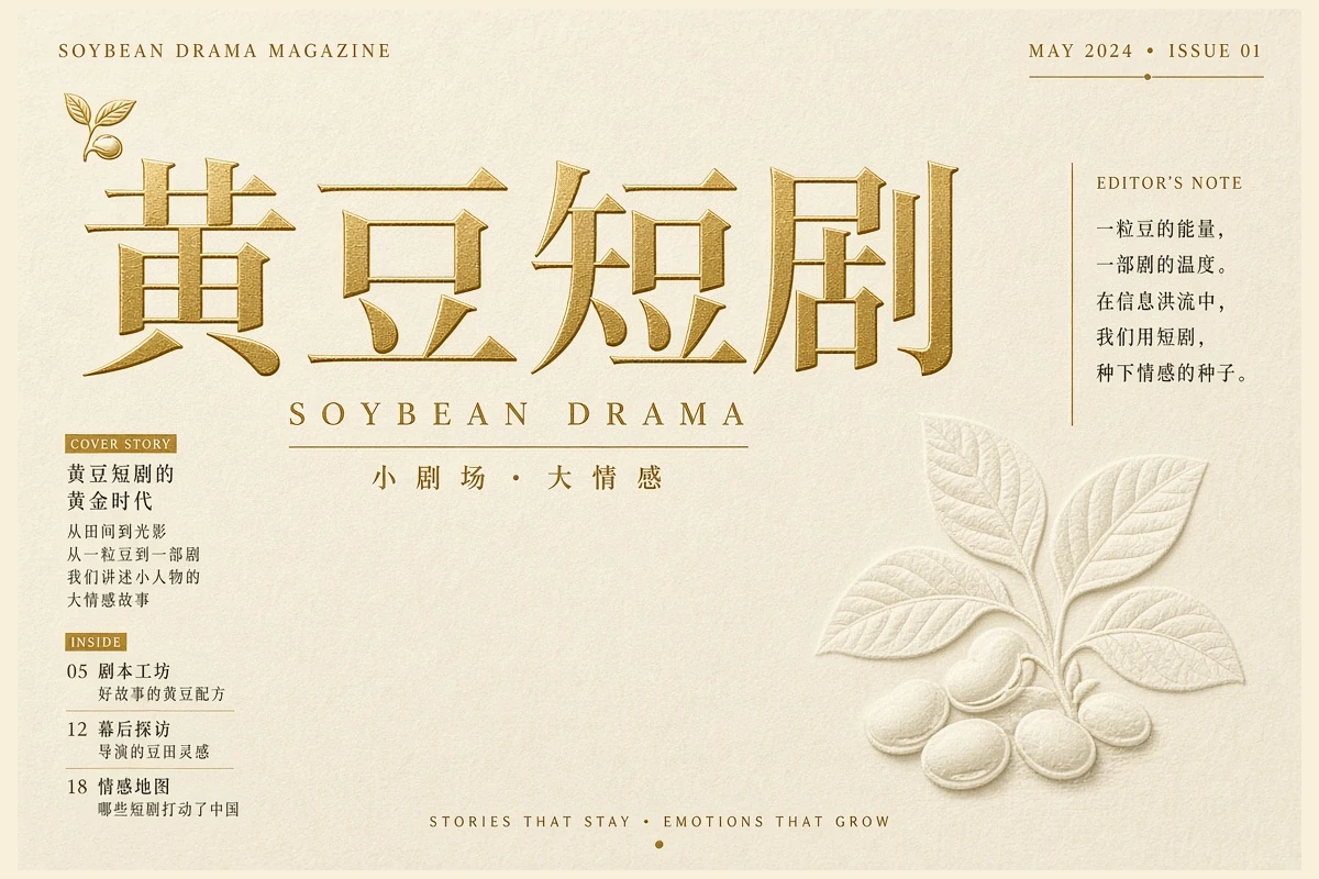 黄豆短剧隐私中心栏目主题视觉